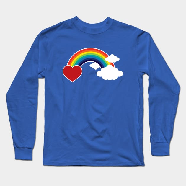 Rainbows, Hearts Clouds! Long Sleeve T-Shirt by O GRIMLEY